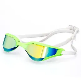 Professionell tävling simningsglasögon plätering anti-dimma utomhus racing badglasögon vattentät UV-skydd simning glasögon