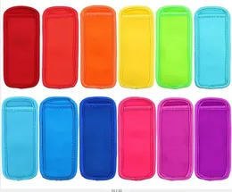 16 colors Antizing icelolly Bags Tools zer Icy Pole icicle Holders Reusable Neoprene Insulation Ice Sleeves Bag for Kids S8313714