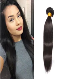 8a Indian Straight Virgin Hair Weave 1 Bundle 828inch obearbetad Remy 100 Human Hair Weaving Extensions Natural Black 1B BOOLDS6576053
