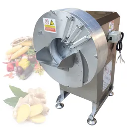 Kommersiell grönsaksskärmaskin ingefära rivare automatisk potatis rädisfruktskivning Strimlingsmaskin till salu