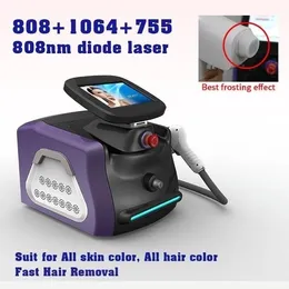 2024 Портативный 808 диодный лазерный аппарат для удаления волос Super Parmenant Удаление волос для мужского/женского удаления волос