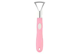 Stainless Steel Dental Oral Care Clean Tongue Cleaner Scraper Handle Hygiene Good Breath Massage3263477