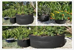 Planters POTS 357121517203034 Gallon Rund tygväxtpåse rotbehållare med handtag svart växande väska luftning pot9170179