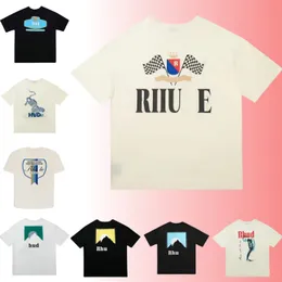 рубашка футболка футболки мужские футболки модная летняя рубашка Rhu верхняя версия 260 г чистый хлопок с короткими рукавами оптовая цена