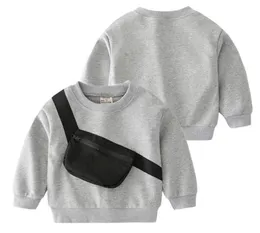 Hoodies Sweatshirts Front Pocket Sports Boys Fall Spring Toddler Tshir Cotton Tops Tees Winter Barn Jacka barnkläder3702957