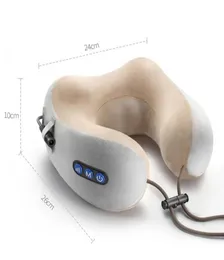 USHAPED HEAD MASSAGE PILLOW HOME CAR CAR CARCHECK MASSAGER NECK多機能電気練習頸椎マッサージ1642434