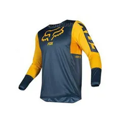 2024 Mens T-shirts Fox Mountain Bike Cycling Suit Outdoor Off-road Motorcycle Spring and Autumn Quick Drying Breathable Speed Reducing Long Sleeved Top