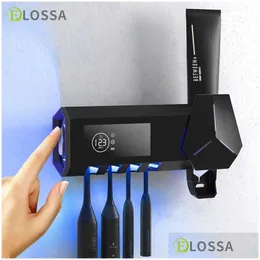 Portaspazzolino Elossa Smart Spazzolino Sterilizzatore Porta UV Matic Tootaste Squeezer Dispenser Accessori per il bagno di casa Set 210709 Dh8Zl