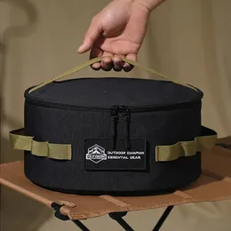 Ferramentas de acampamento utensílios de mesa grandes bolsas multiuso piquenique panelas saco de armazenamento kit para viagens churrasco sacos de refeição 240223