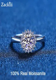 Anel de noivado 100 flores banhado a ouro 14K prata esterlina redondo diamante halo anéis de casamento para mulheres joias de noiva 2208135976795
