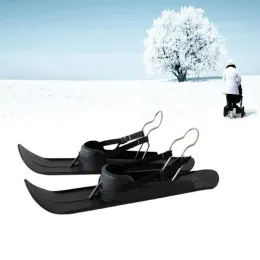 Poles Snow Sledge Board Universal Ski Plate Släden Skidbräda Toboggan Winter Snow Sled för Baby barnvagn Balanscyklar