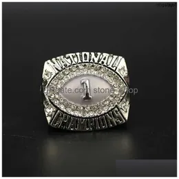 Band Rings PDCL Designer Commemorative Ring 2008 Louisiana University League NCAA LSU Championship Rin Drop Delivery Jewely Dhoby