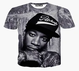 Tshirt Fashion Menwomen039S harajuku tshirt print print wiz khalifa hip hop tirt singer rock punk tshirt tops5734196