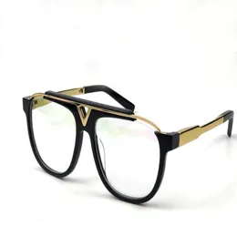 Classic men sunglasses plate square frame 0936 simple elegant retro design fashion glasses clear lens transparent eyewear2310