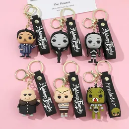 Wednesday Adams Keychain Addams Family3D Dropstick Toy Anime Peripheral POP Handmade Pendant