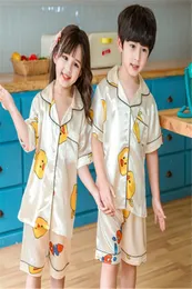 bzelカップルパジャマセットシルクサテンピジャマロングスリーブフラワープリントスリープウェアHisandher Home Suit Pajama for Lover Man WomanLo7468994