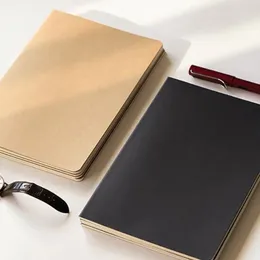 Basit A5 Kraft Paper Notebook Dergi Günlüğü Çizim Not Defarı Öğrenciler Ofis Okulu Malzemeleri