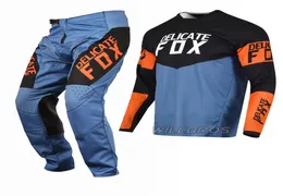 DELICATE FOX Navy 180 Revn MX Jersey Pant Motocross Combo Off Road Riding Mountain Bike SX ATV UTV MTB Gear Set2281381