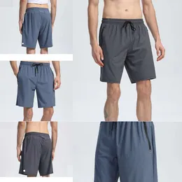 Lu Herren Jogger-Sportshorts zum Wandern, Radfahren, mit Reißverschlusstasche, lässig, Laufen, Fitnessstudio, kurze Hose