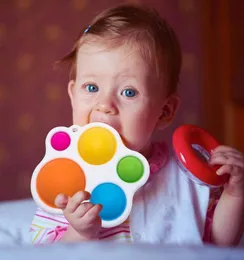 2021 Simple Per Toys, Push Silicone Sensory Toys, Spädbarn Tidig utbildning Uppmärksamhet Lärande Toys4364075