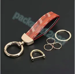 Designer modeälskare nyckelkedja ring ring blå röd fransring Deluxe Designer Brand Keychain Men bil Keyring Women Keychain Bag