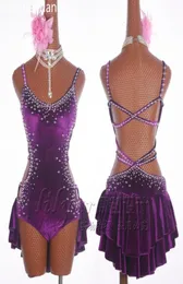 Bühnenkleidung Beruf Latin Dance Kleid Frauen Ropa Danza Polyester Salsa Samba Tango Ballsaal Wettbewerb Kostüm für Mädchen17929965