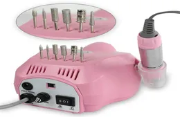 Equipamento da arte do prego acrílico elétrico broca da arte do prego máquina polonês arquivo buffer bits manicure pedicure kit 110v 220v dhl2281604