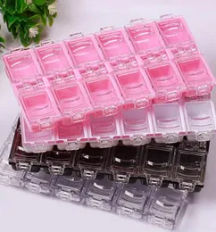 12 Grids Clear Empty Nail Art Tips Beads Decor Jewelry Storage Box Holder Case8280578