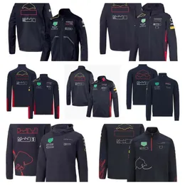 F1 Formel 1 Hoodie Car Jacket med samma anpassningsbilslogotyp Full broderjackor College Style Retro Motorcykeljackor ZM