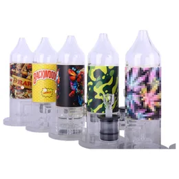 LED Creative Electronic Glass Bong Hookah ze szklaną miską do ładowania akcesoria palenia DAB RITA WODY RURE BONGS