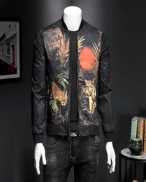 Luxury Black Men Floral Print Jacket Club Outfit Slim Fit Mens Bomber Jaqueta Masculina Plus 5xl4441710