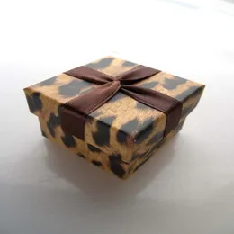 Semplice scatola per anelli SevenLovers Scatola per pedanti con stampa leopardata Confezione per collana di moda Custodia speciale per gioielli Scatola per orecchini di tendenza con R3062
