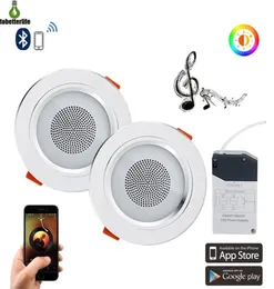 Mini Smart Music LED Ceiling Lights Modern o Downlight Bluetooth Music Lamp APP Control Living Room Bedroom Kitchen Lighting2722112