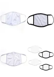 DHL Ship Earloop Foldble SubliMation Blanks Face Mask Protective Anti Dust Respirator DIY Printing Blank Mascarilla Tyg Vuxen K7016581