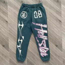 pantaloni larghi da uomo Designer divertente stampa vintage di alta qualità doppio cotone designer casual Uomo Donna 2024 grafica pantaloni Hellstars Hellstar Moda pantaloni da jogging Hell Star