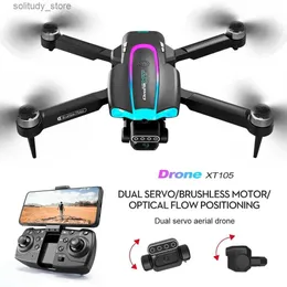 Drones 8K HD XT105 Brushless Drone Camera Mini Mini Dual Lens Therbance Formance Aerial Photography Quadcopter للسفر في الهواء الطلق Q240308