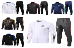 2122 Real Madryt Full Zipper Football Tracksuit Training Men Chandal Futbol Hazard Asensio Isco Piłka nożna Train7473387