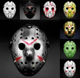 Masquerad Party Masks Jason Voorhees Mask Friday den 13: e skräckfilm Hockey Mask Scary Halloween Costume Cosplay Plastic FY29319523724