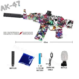 Arma brinquedos 2024 crianças arma elétrica rápida-brinquedo arma de brinquedo contínua para crianças ak47 arma de brinquedo para menino 240307