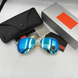 Projektant RB Okulary przeciwsłoneczne dla mężczyzn kobiety luksusowe okulary przeciwsłoneczne Outdoor Beach Goggle okulary damskie męskie słoneczne wodoodporne metalowe okulary z pudełkiem