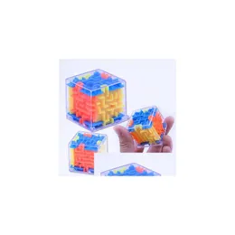 Intelligens Toys 3D Cube Puzzle Maze Toy Brain Hand Game Case Games Challenge Fidget Toys NCE Education for Children Drop Delivery DH9HM