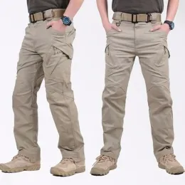 Spodnie Męskie mnóstwo X9 Wojskowe spodnie taktyczne Outdoor Swat Ripstop Man Casual Waterproof Cargo Pant Lekkie spodnie zamek błyskawiczne