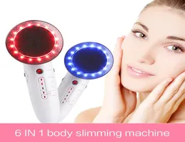 2022 6 In1 EMS Ultrasonic Schowing Maszyna LED Opieka na twarzy Ciało Odchurza ciężar w podczerwieni zmniejszaj terapię masażer Beauty9239888