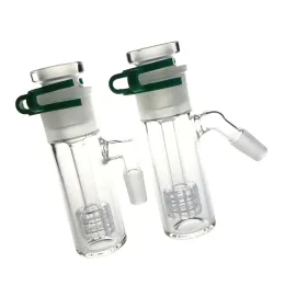 5 Polegada coletor de cinzas de vidro removível conjunto de 3 peças narguilé 14mm 18mm grosso pirex bong ashcatcher downstem corpo externo clipes keck ll