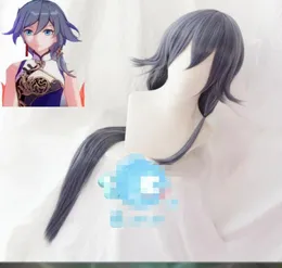 Detaljer om anime Honkai Impact 3 Fu Hua Wig Sweet Lolita Harajuku Långt hårstrån 100cm3693329