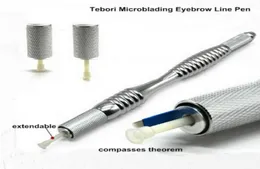Nowe przybycie Tebori Mikroblading Gears Line Manual Pen do stałego makijażu Tatuaż Bor Blade Holder7568203