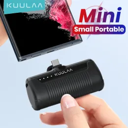 Kuulaa Mini Power Bank 4500mah- iPhone 용 휴대용 충전기 15/14/13/12 Pro Max Samsung/Xiaomi- 외부 배터리 파워 뱅크
