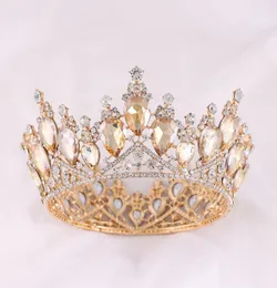 Tasarımcı Crown Lady Moda Lüks Düğün Başlıkları Alaşım Headdress Gelin Aksesuarları 0802168828716