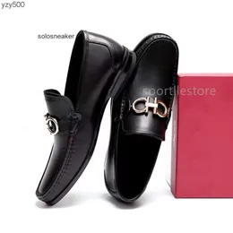 feragamos Formal Men's loafers Men's Shoes Formal Wedding Shoes Dating Professional LADK Men's shoes Sizes 38-44 4P90
