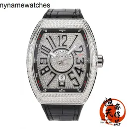 Orologio svizzero Franck Muller Orologi Articolo automatico Frank Famulan Yacht Precision Steel Rear Diamond intarsiato meccanico da uomo V45